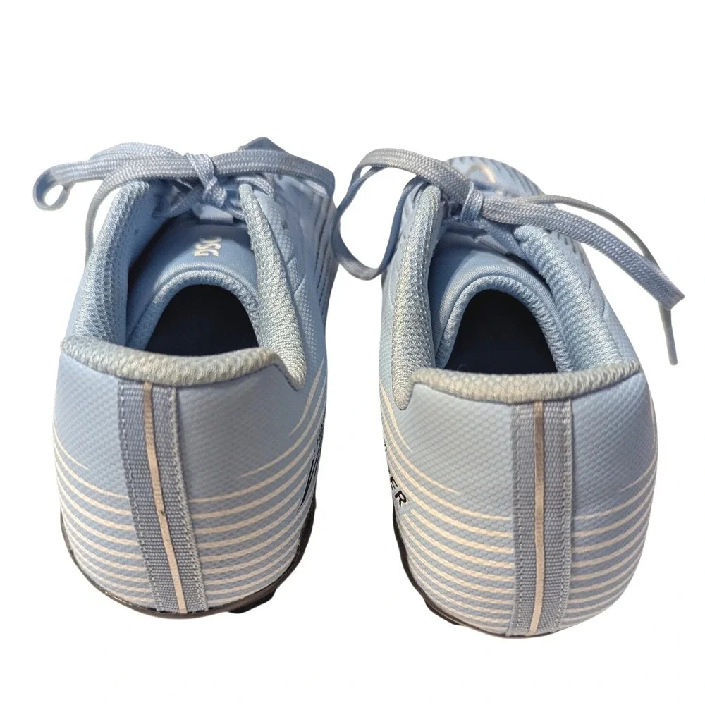 DSG Kids Size 3 Speed Viper Soccer Cleats Carolina Blue White DSG26YSC-CAR